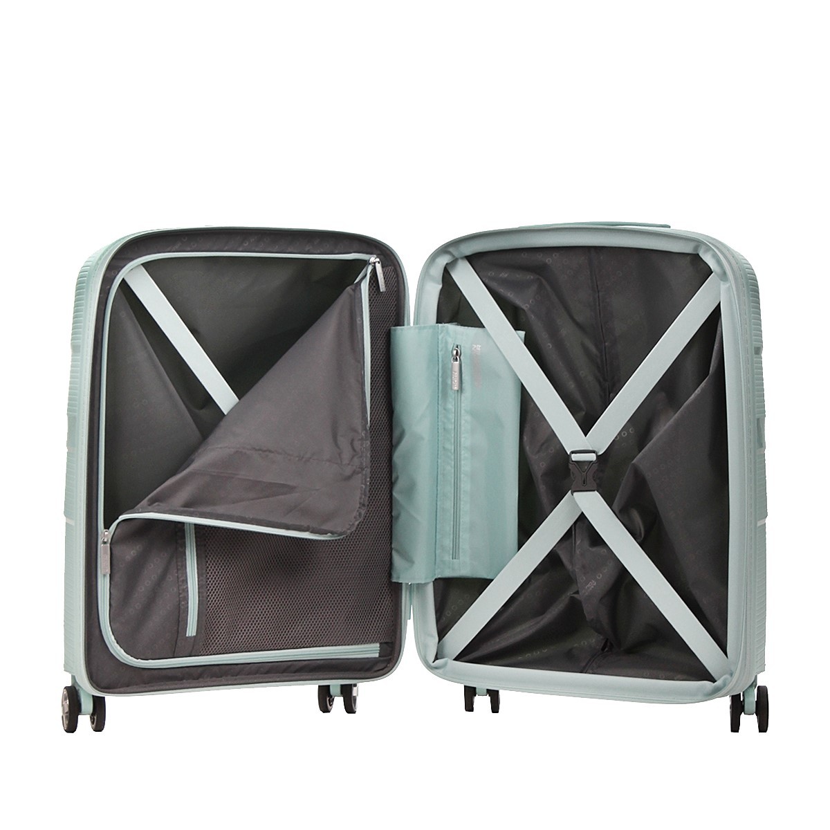 American tourister by samsonite Spinner cabina 4 ruote Metallic surf blue Starvibe MD5*21002