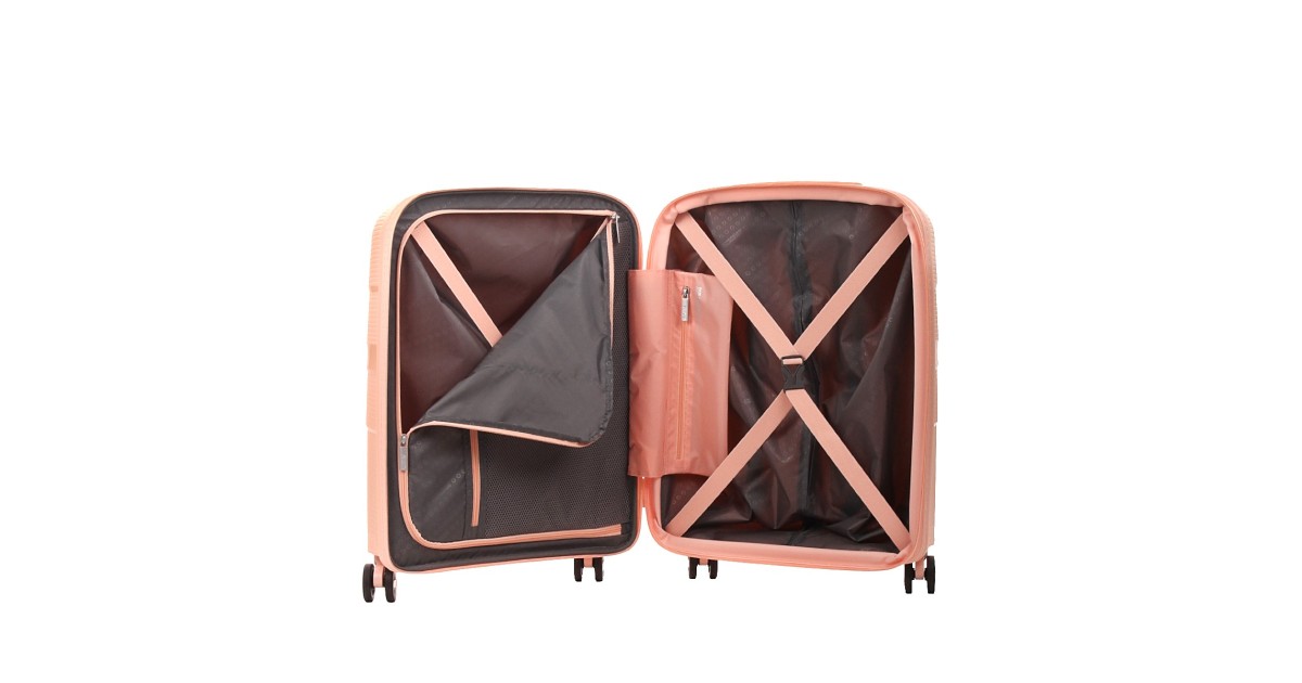 American tourister by samsonite Spinner cabina 4 ruote Metallic peach Starvibe MD5*76002