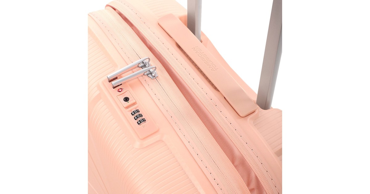 American tourister by samsonite Spinner cabina 4 ruote Metallic peach Starvibe MD5*76002