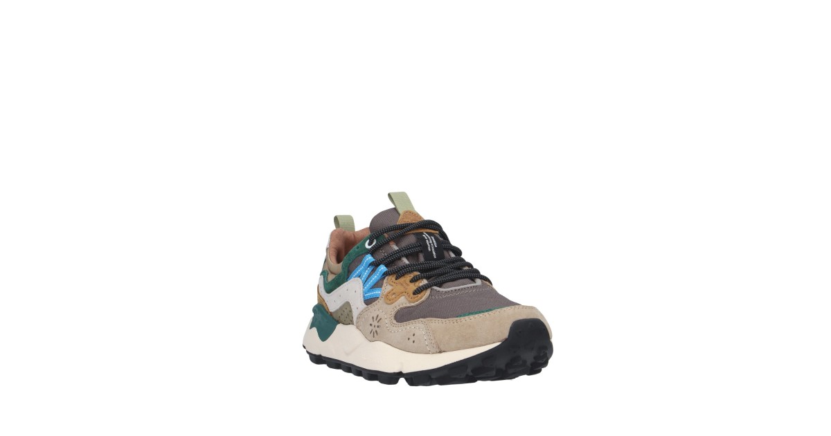 Flower mountain Sneaker Taupe/bianco Gomma YAMANO 3