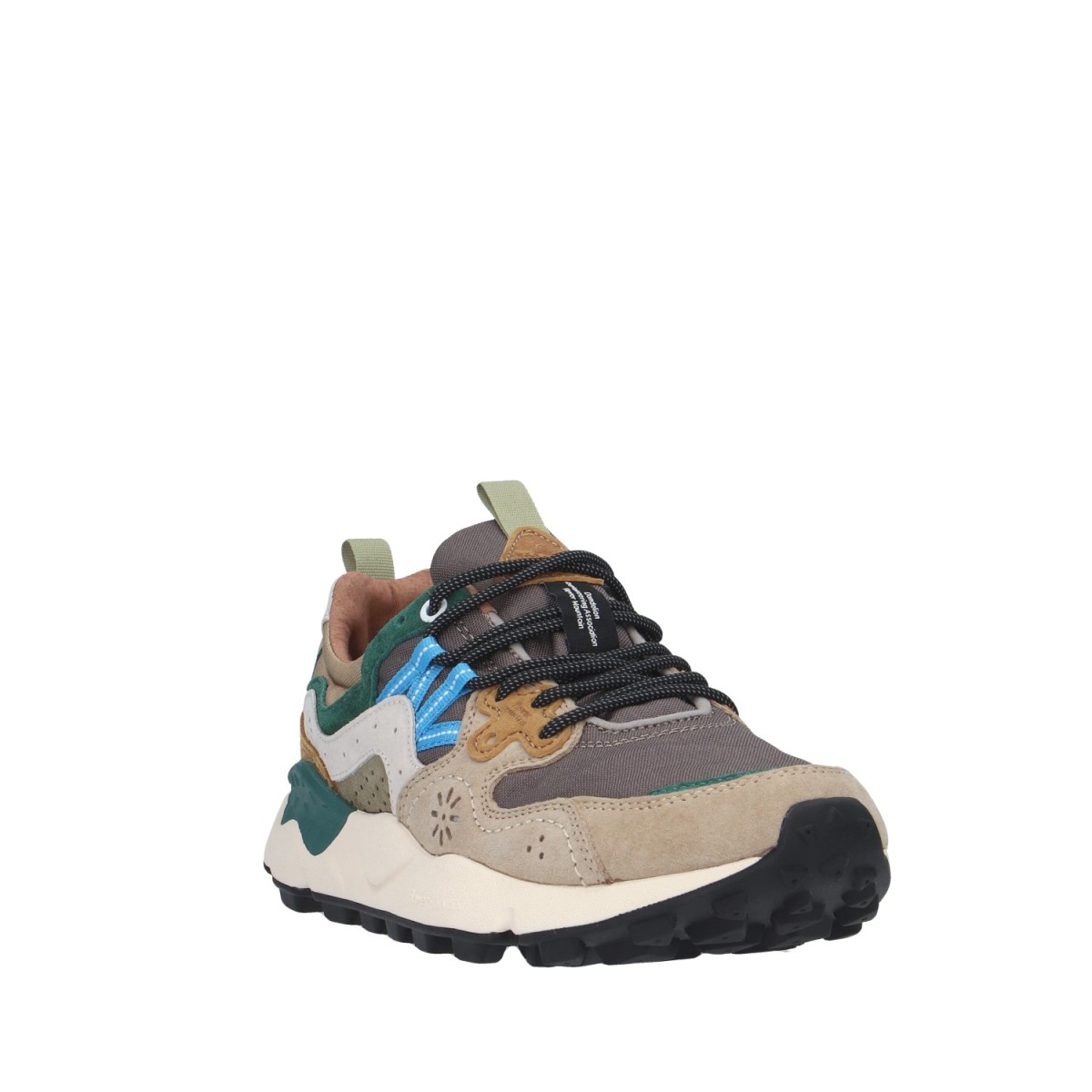 Flower mountain Sneaker Taupe/bianco Gomma YAMANO 3