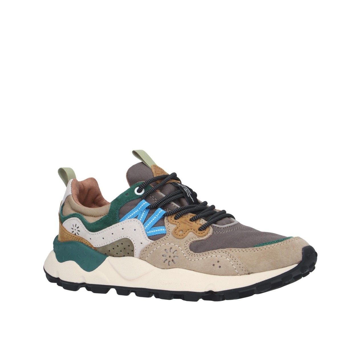 Flower mountain Sneaker Taupe/bianco Gomma YAMANO 3