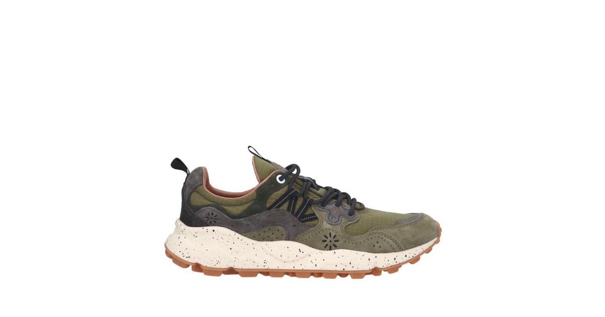 Flower mountain Sneaker Verde militare/grigio Gomma YAMANO 3