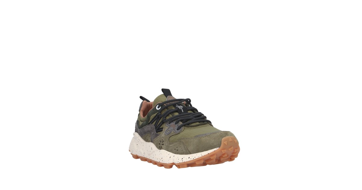 Flower mountain Sneaker Verde militare/grigio Gomma YAMANO 3