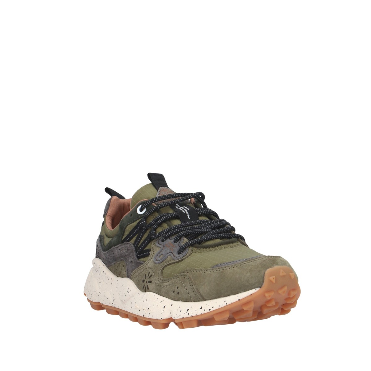 Flower mountain Sneaker Verde militare/grigio Gomma YAMANO 3