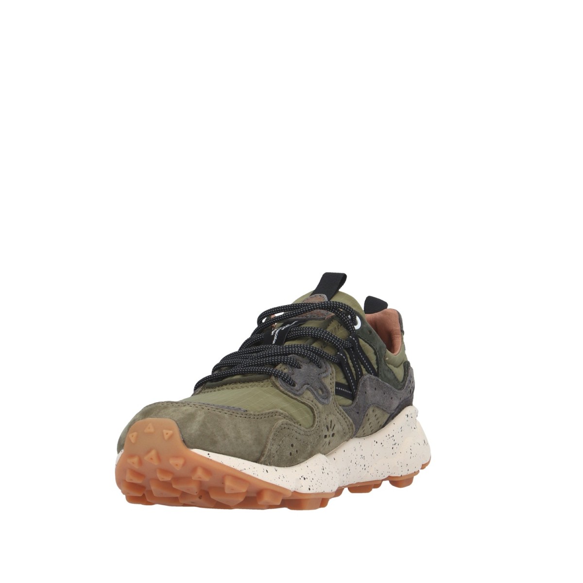 Flower mountain Sneaker Verde militare/grigio Gomma YAMANO 3