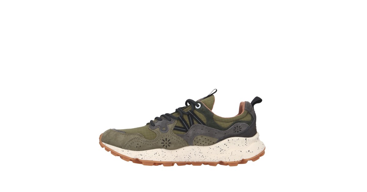 Flower mountain Sneaker Verde militare/grigio Gomma YAMANO 3