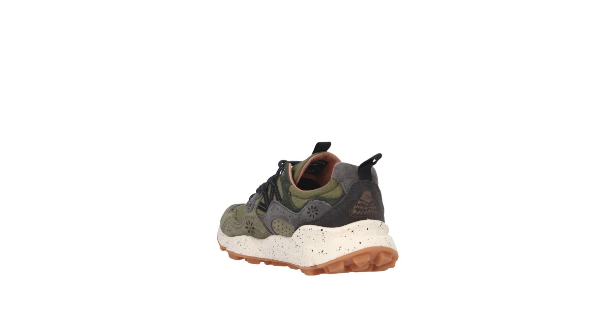 Flower mountain Sneaker Verde militare/grigio Gomma YAMANO 3