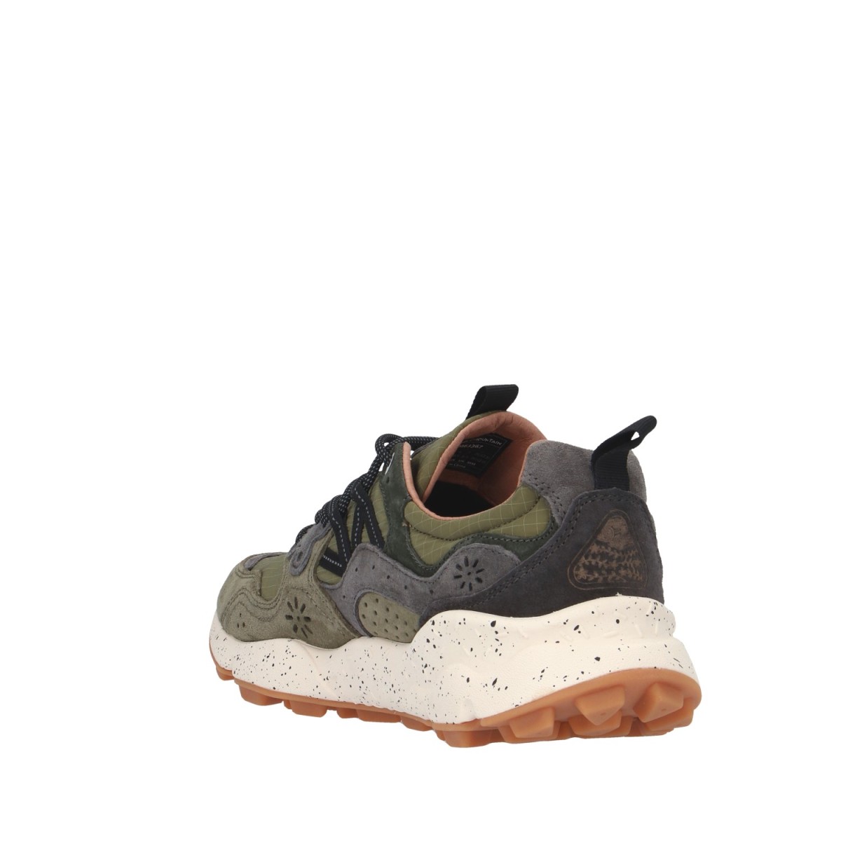 Flower mountain Sneaker Verde militare/grigio Gomma YAMANO 3