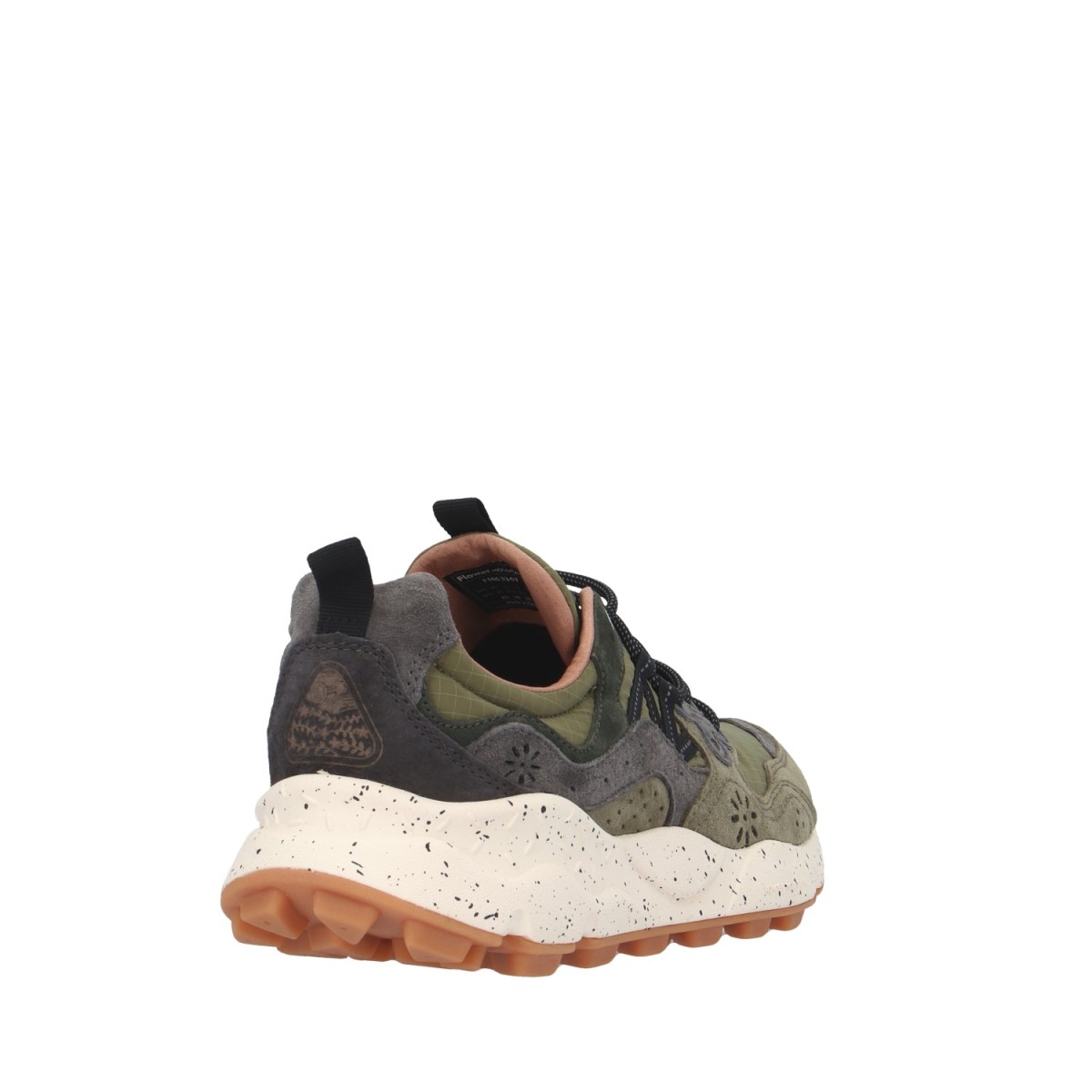 Flower mountain Sneaker Verde militare/grigio Gomma YAMANO 3