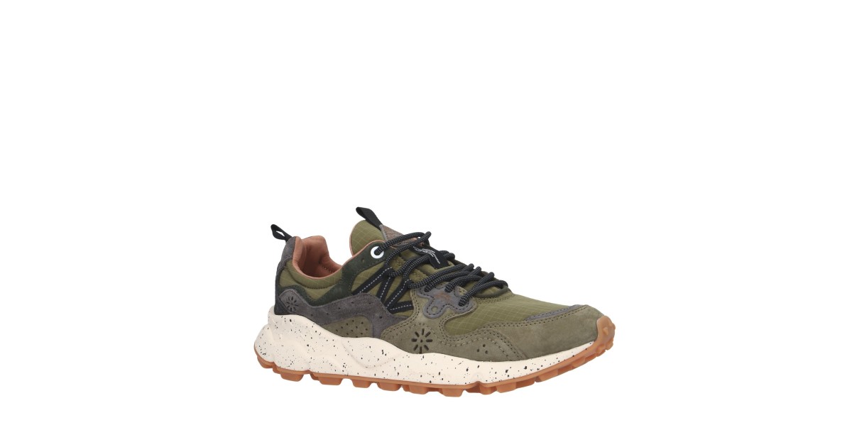 Flower mountain Sneaker Verde militare/grigio Gomma YAMANO 3