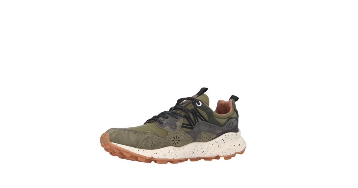 Flower mountain Sneaker Verde militare/grigio Gomma YAMANO 3