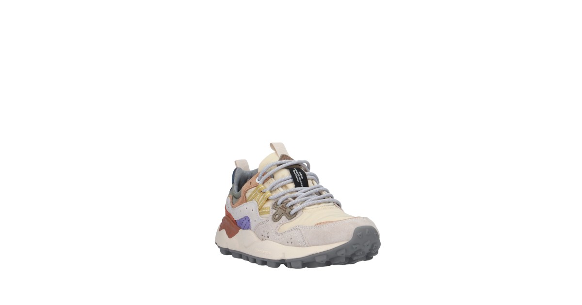 Flower mountain Sneaker Beige/viola Gomma YAMANO 3