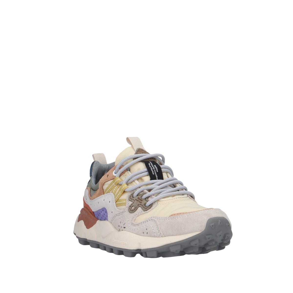 Flower mountain Sneaker Beige/viola Gomma YAMANO 3