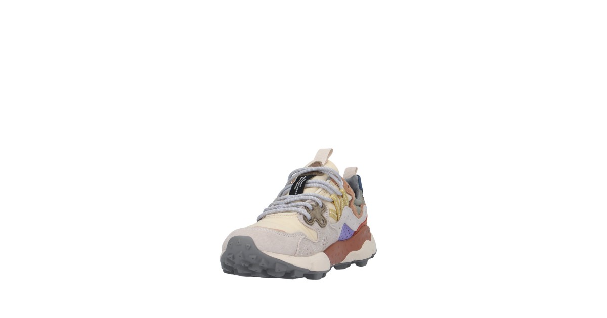 Flower mountain Sneaker Beige/viola Gomma YAMANO 3