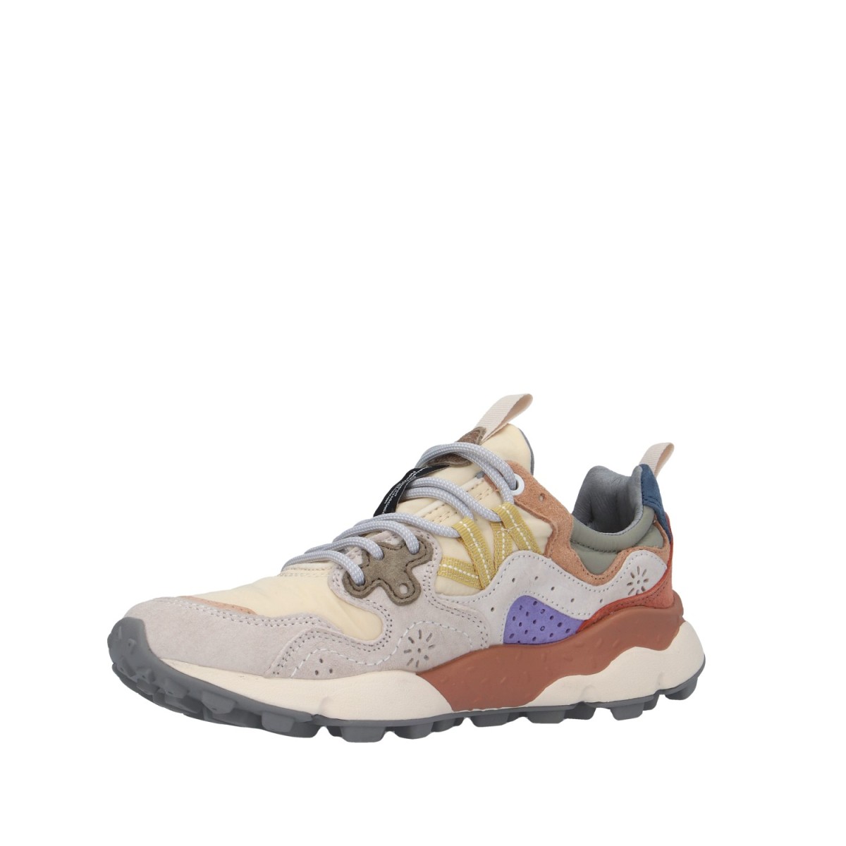 Flower mountain Sneaker Beige/viola Gomma YAMANO 3