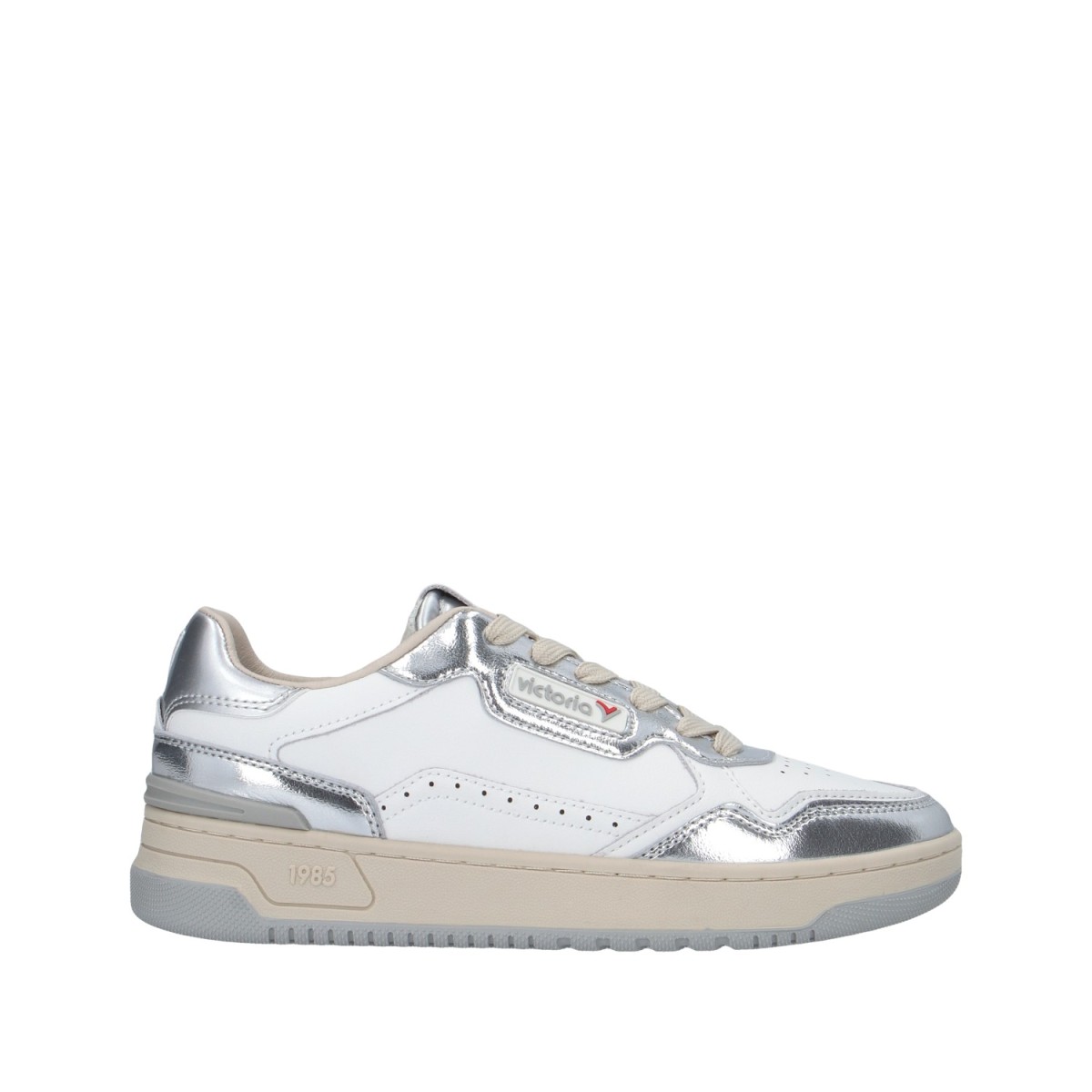 Victoria Sneaker Bianco/argento Gomma 8800121