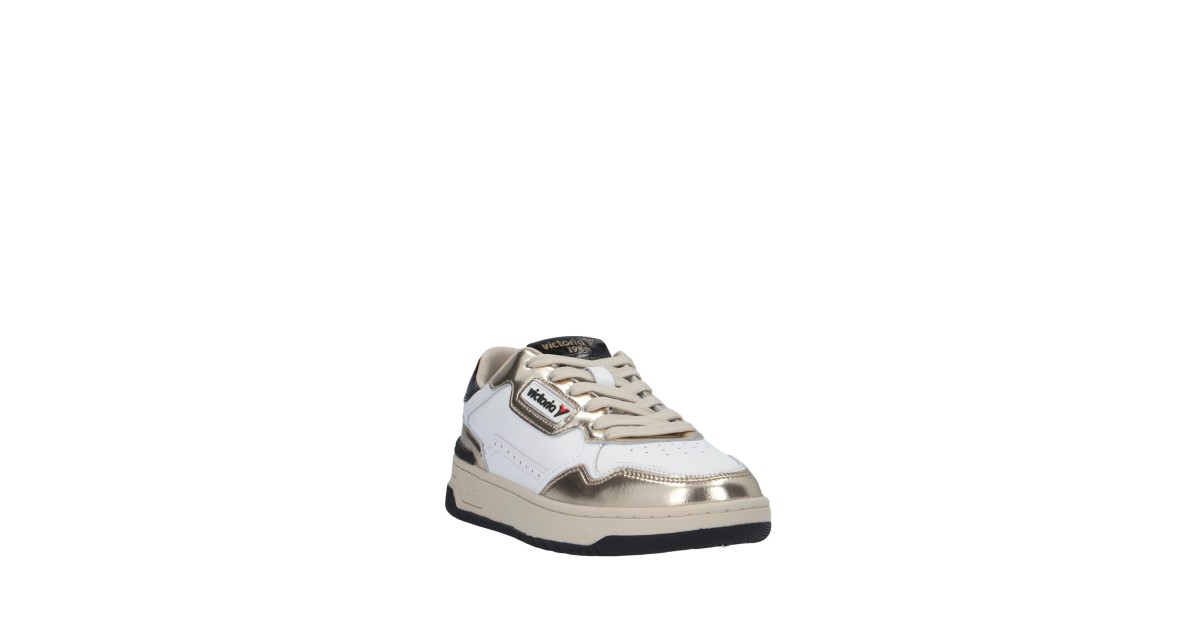 Victoria Sneaker Bianco/oro Gomma 8800121