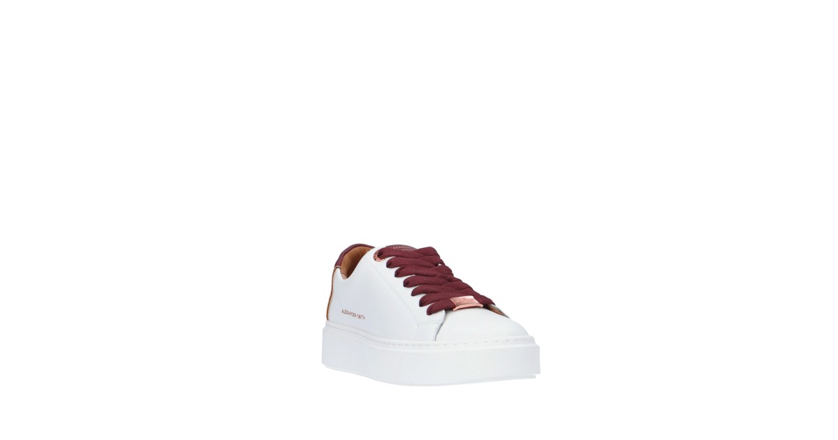 Alexander smith Sneaker Bianco/bordeaux Gomma LDW-8352-WDX