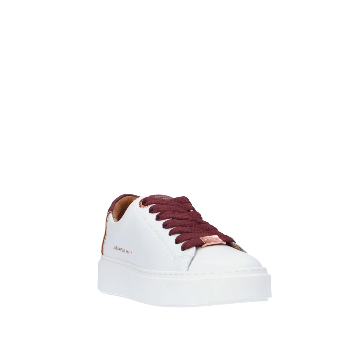 Alexander smith Sneaker Bianco/bordeaux Gomma LDW-8352-WDX