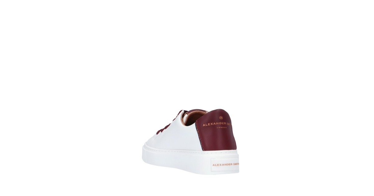 Alexander smith Sneaker Bianco/bordeaux Gomma LDW-8352-WDX