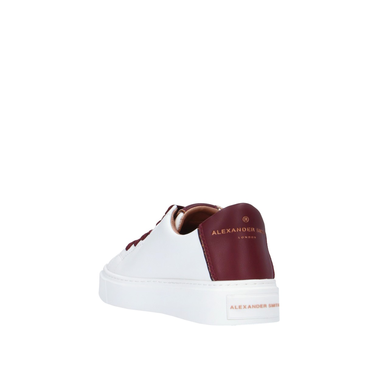 Alexander smith Sneaker Bianco/bordeaux Gomma LDW-8352-WDX