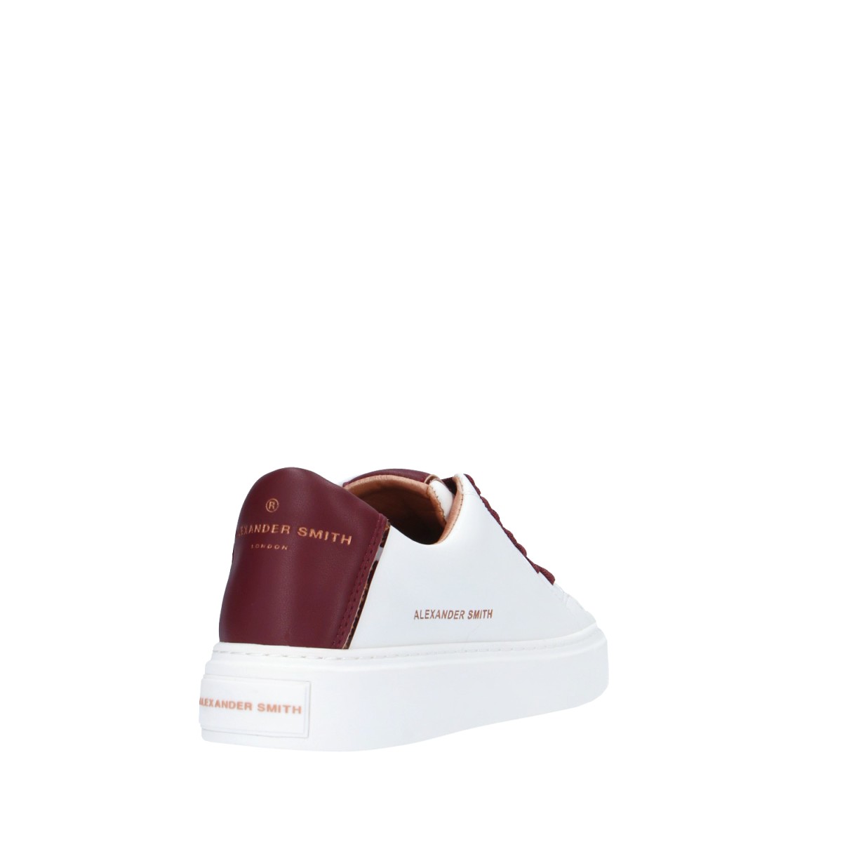 Alexander smith Sneaker Bianco/bordeaux Gomma LDW-8352-WDX