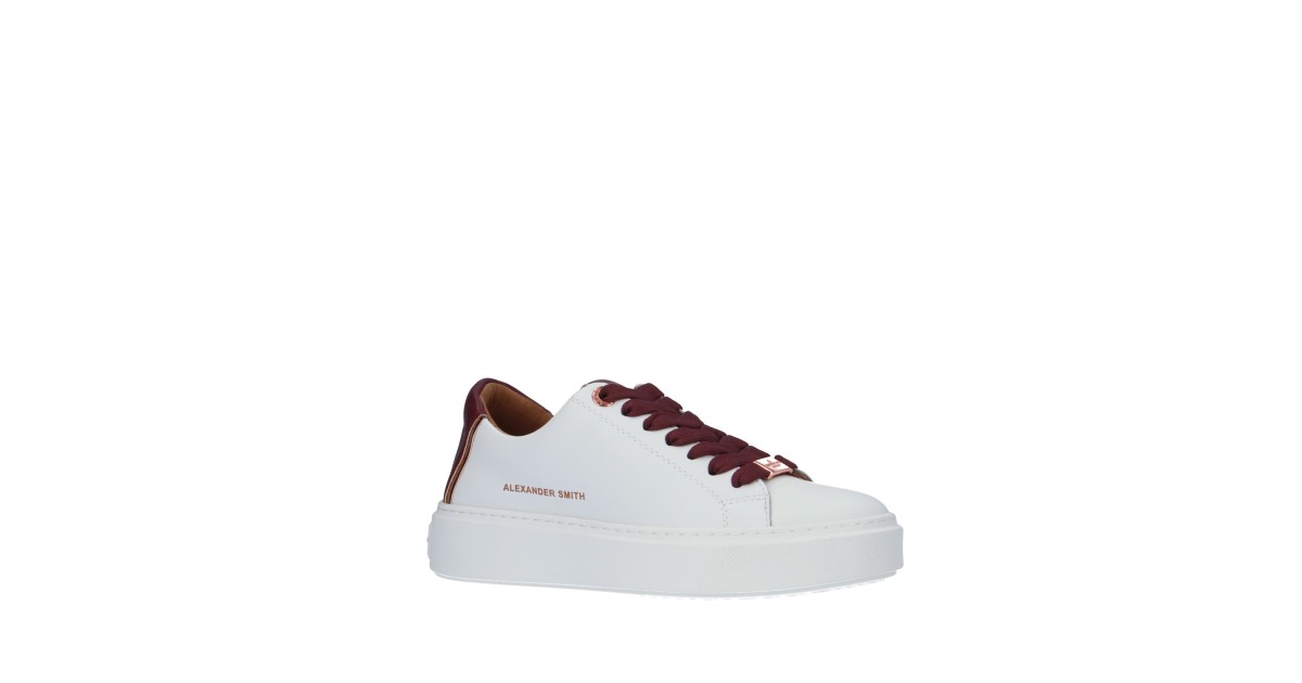 Alexander smith Sneaker Bianco/bordeaux Gomma LDW-8352-WDX