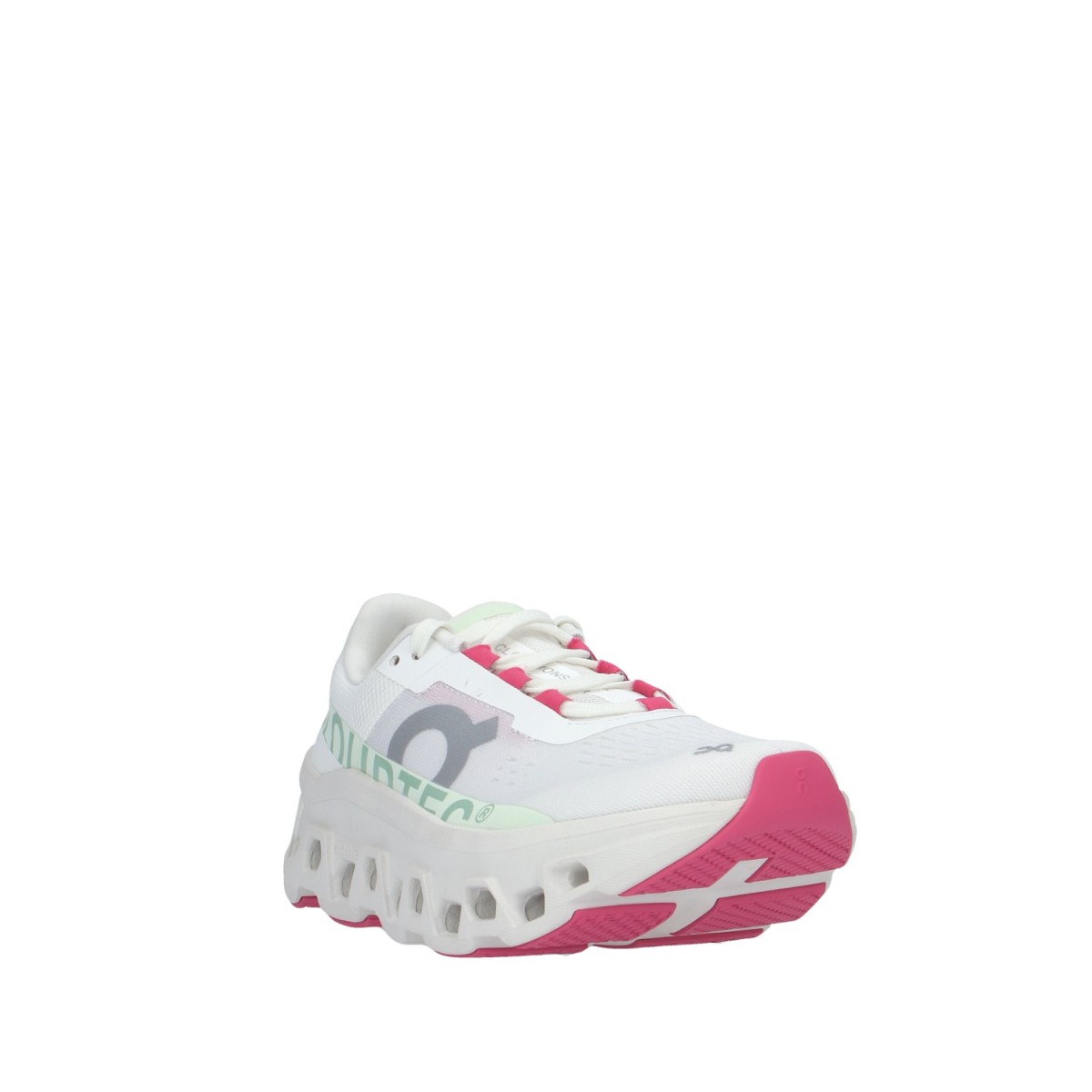 On running Sneaker Bianco/lime Gomma 61.97725