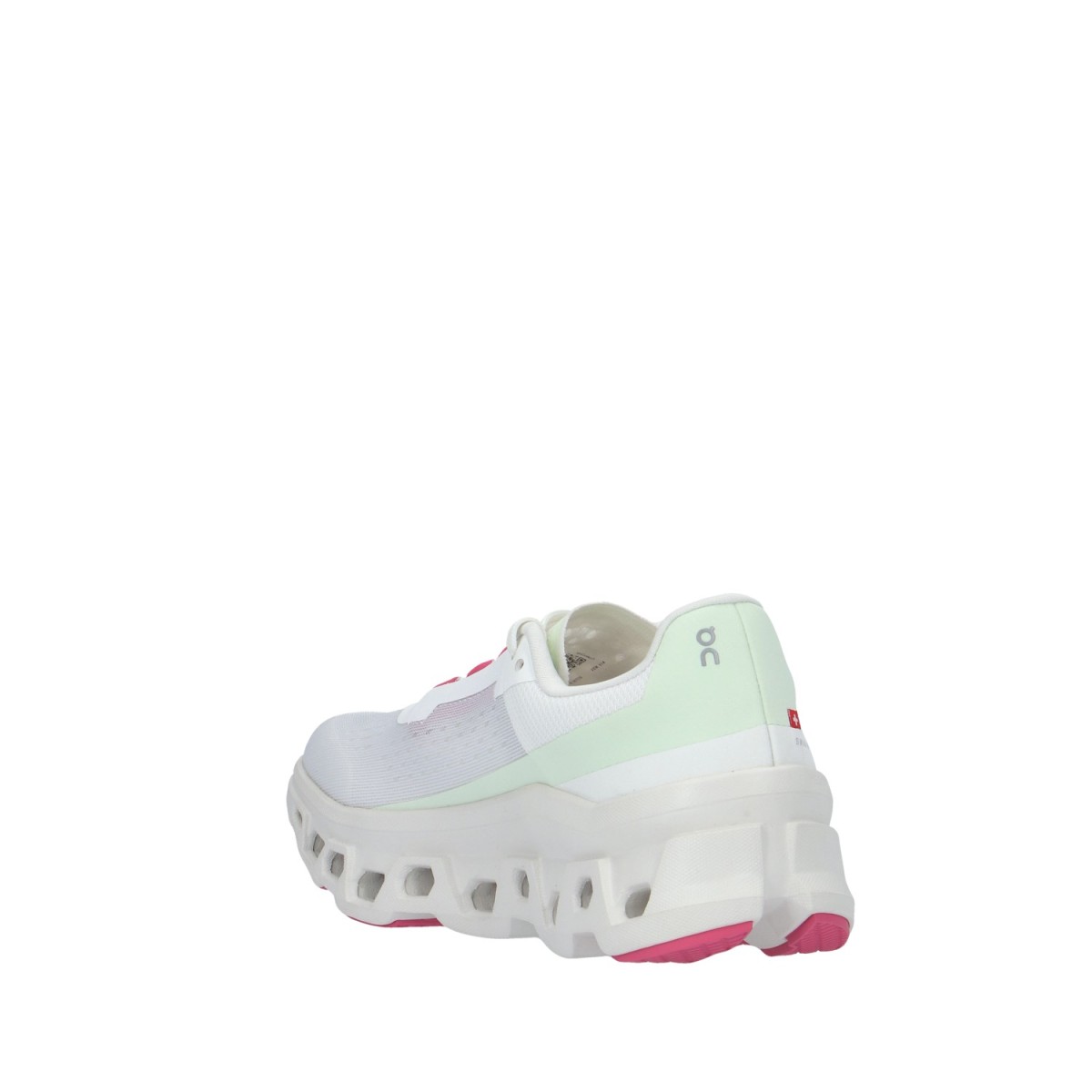 On running Sneaker Bianco/lime Gomma 61.97725