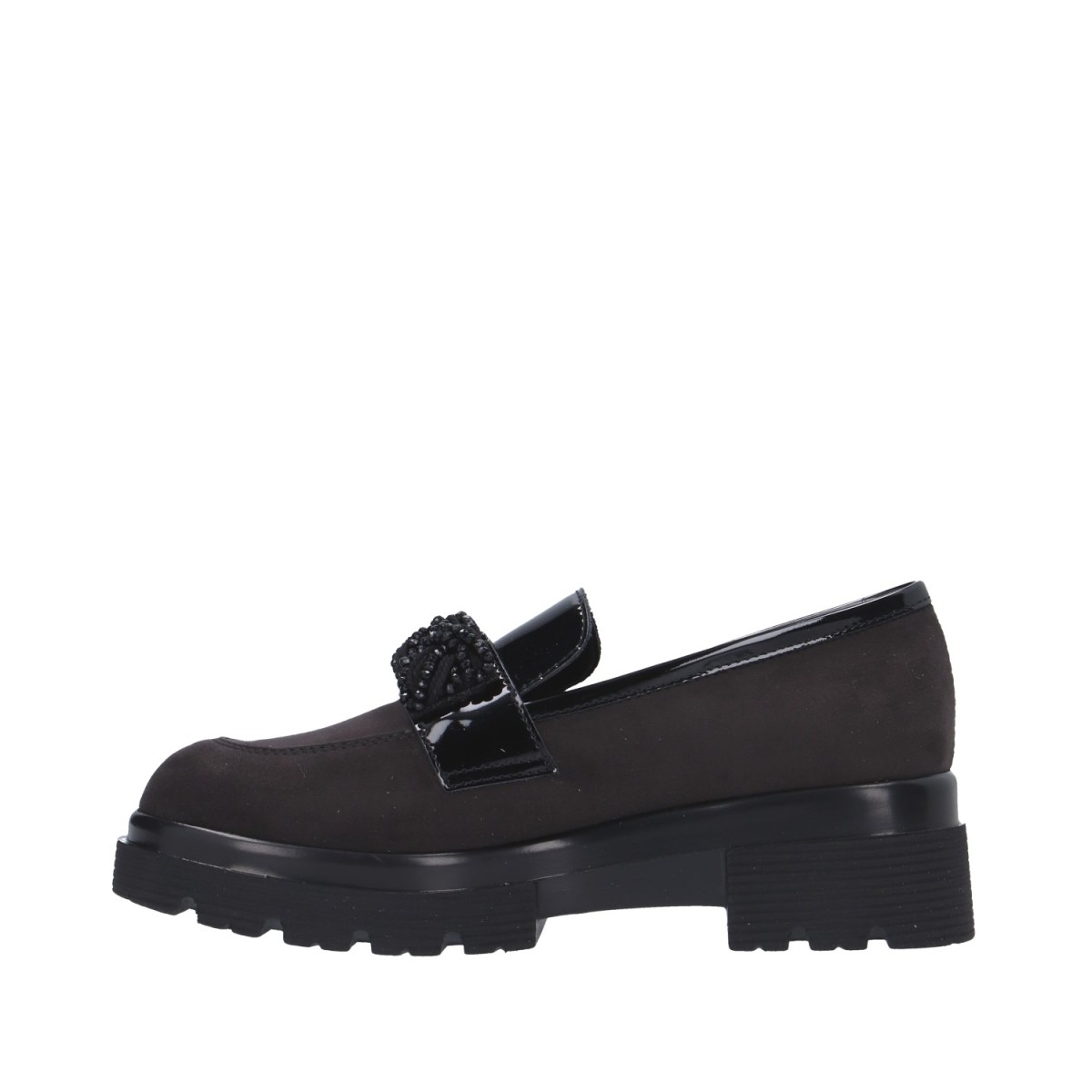 Cinzia soft Mocassino Piombo/nero Gomma MM2G5349 002