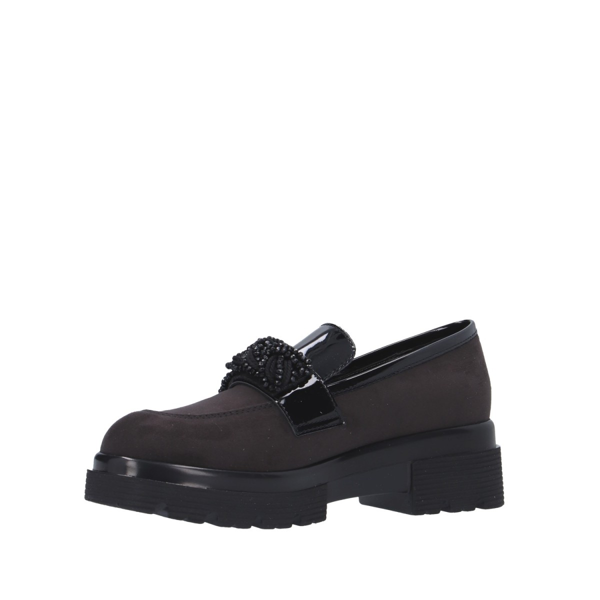 Cinzia soft Mocassino Piombo/nero Gomma MM2G5349 002