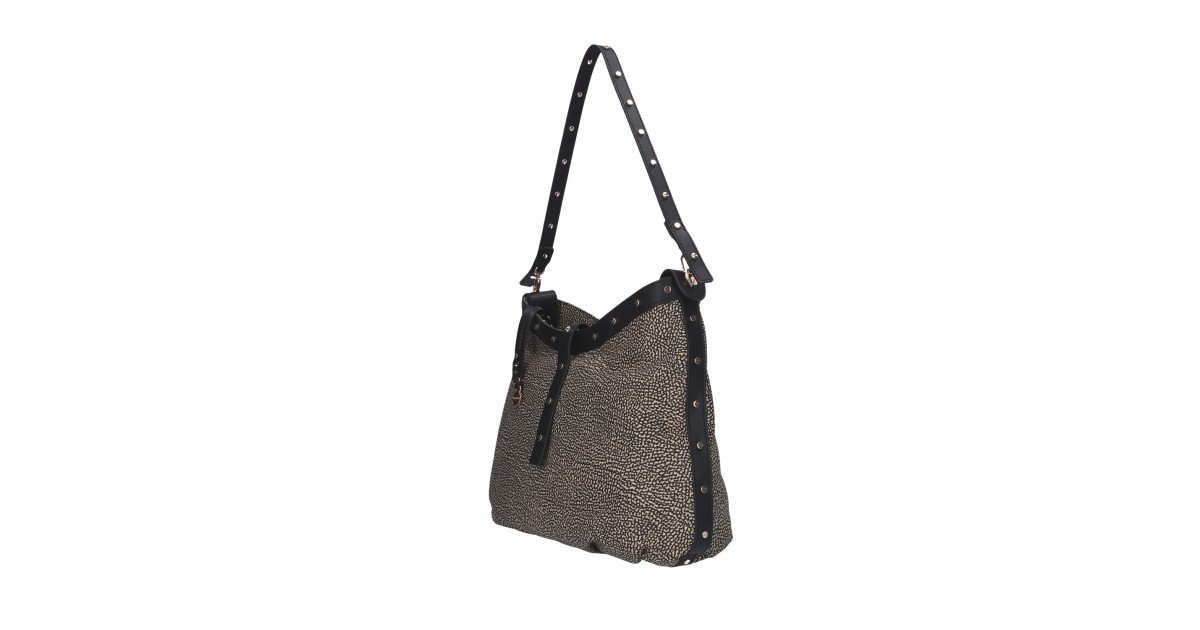 Borbonese Borsa a spalla Naturale/nero 933255