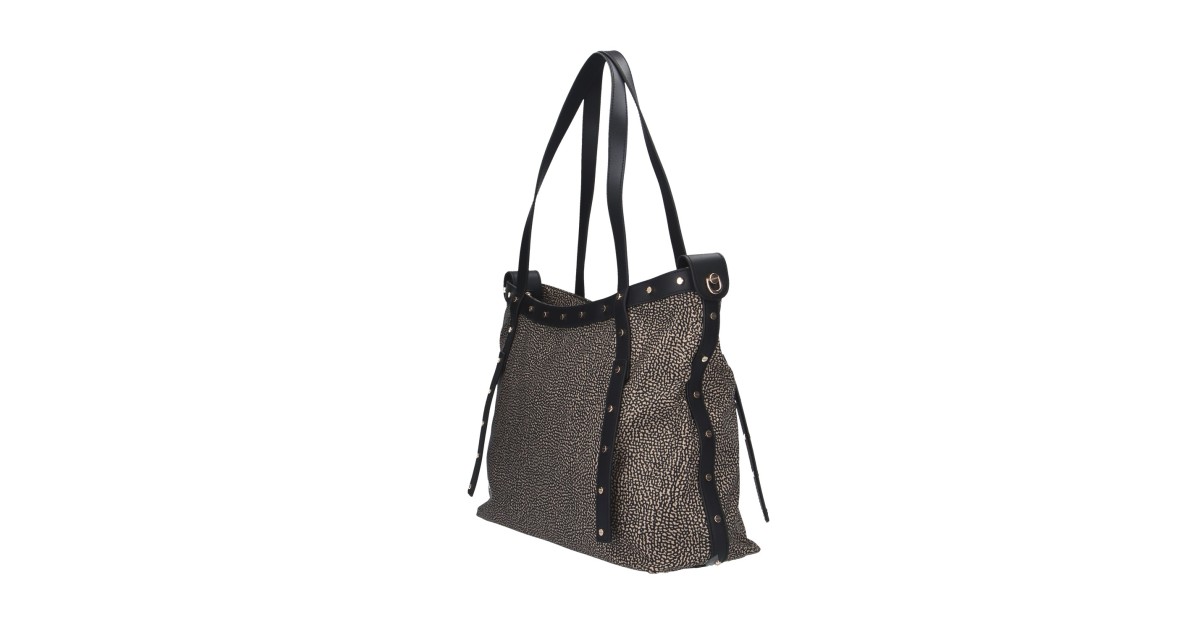 Borbonese Borsa a spalla Naturale/nero 933256