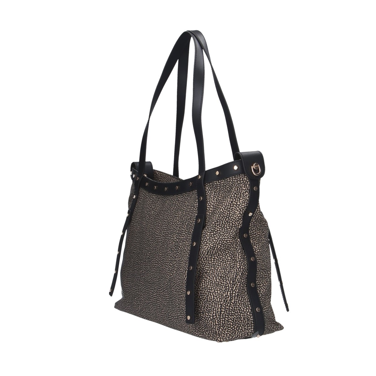 Borbonese Borsa a spalla Naturale/nero 933256