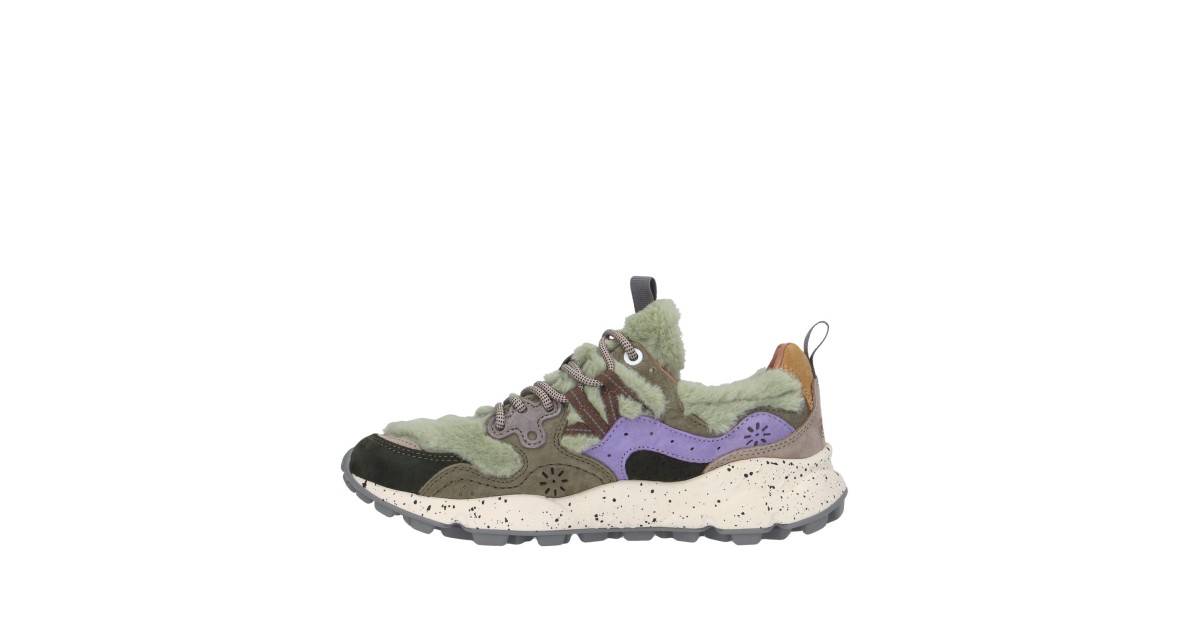 Flower mountain Sneaker Marrone/verde Gomma YAMANO 3