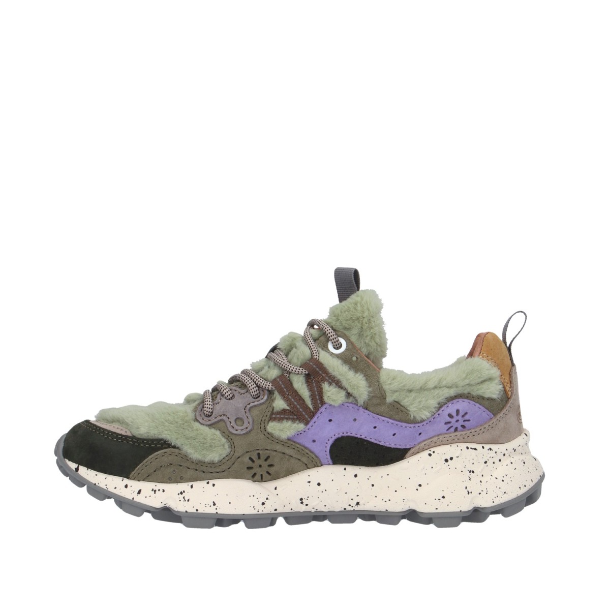 Flower mountain Sneaker Marrone/verde Gomma YAMANO 3