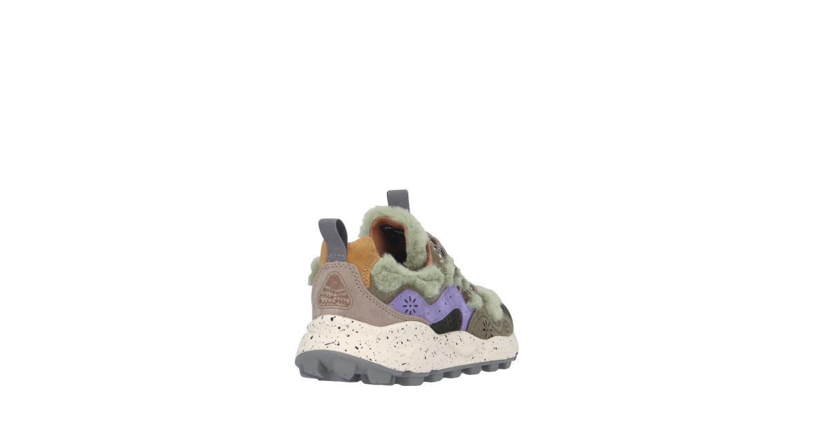 Flower mountain Sneaker Marrone/verde Gomma YAMANO 3