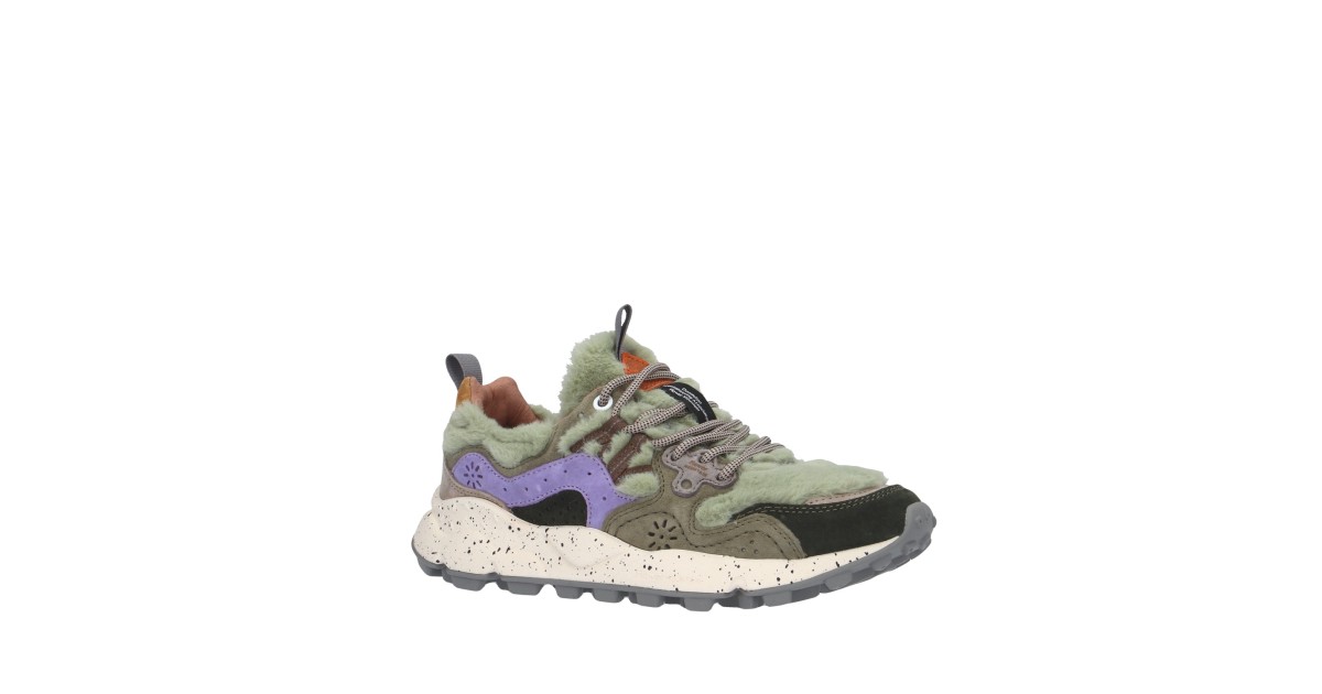 Flower mountain Sneaker Marrone/verde Gomma YAMANO 3