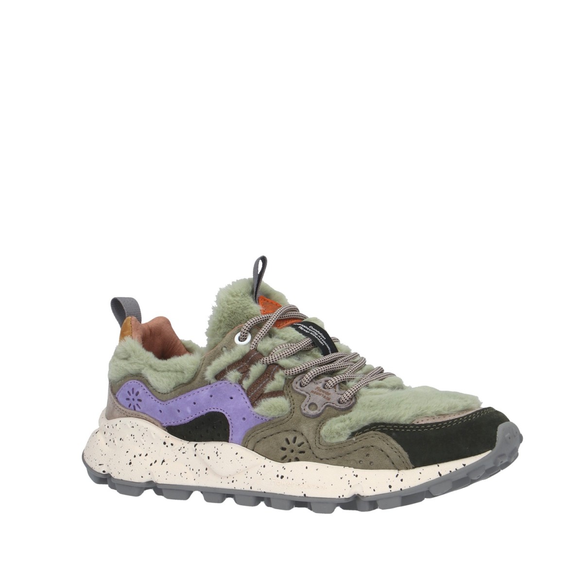 Flower mountain Sneaker Marrone/verde Gomma YAMANO 3