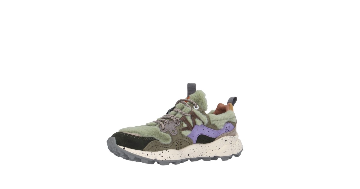 Flower mountain Sneaker Marrone/verde Gomma YAMANO 3