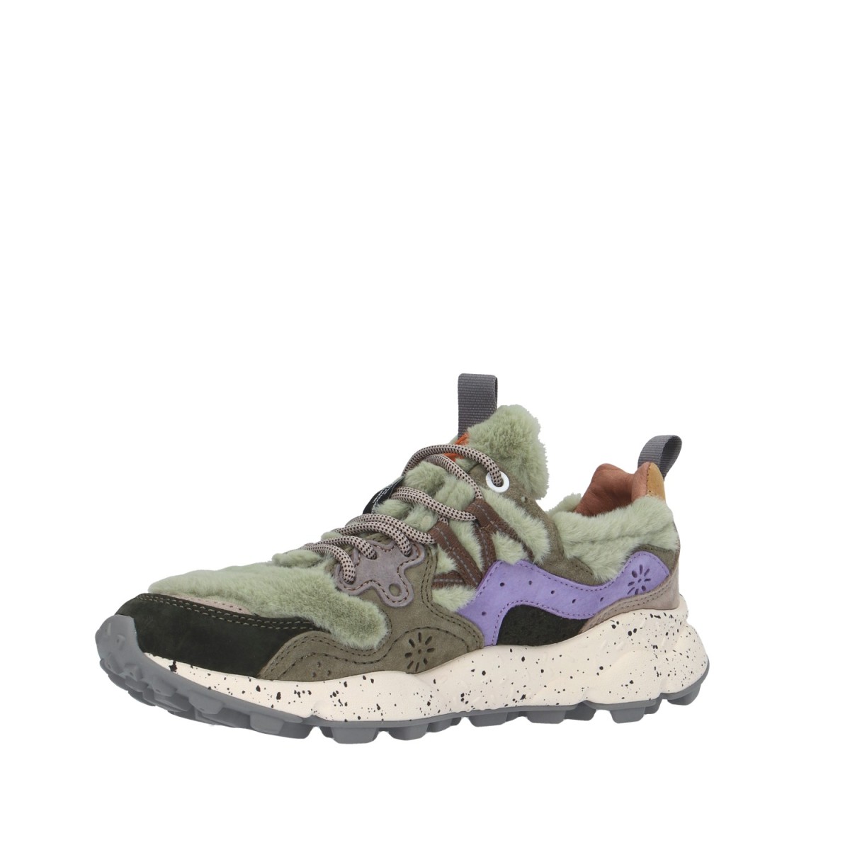 Flower mountain Sneaker Marrone/verde Gomma YAMANO 3