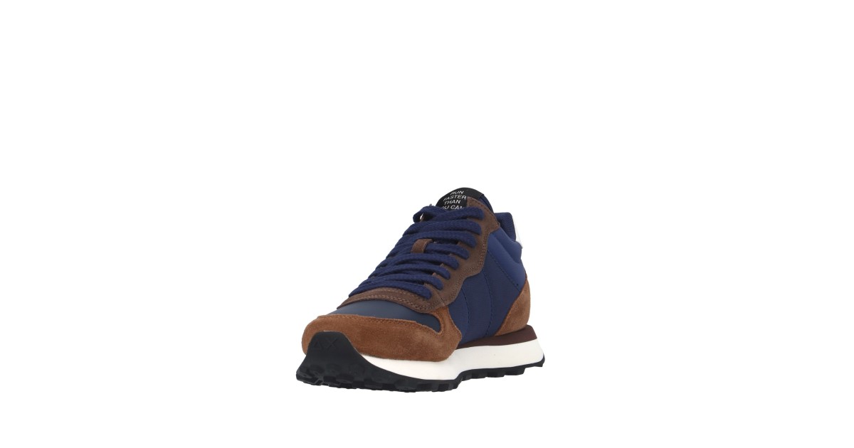 Sun68 Sneaker alta Blu/marrone Gomma Z44108