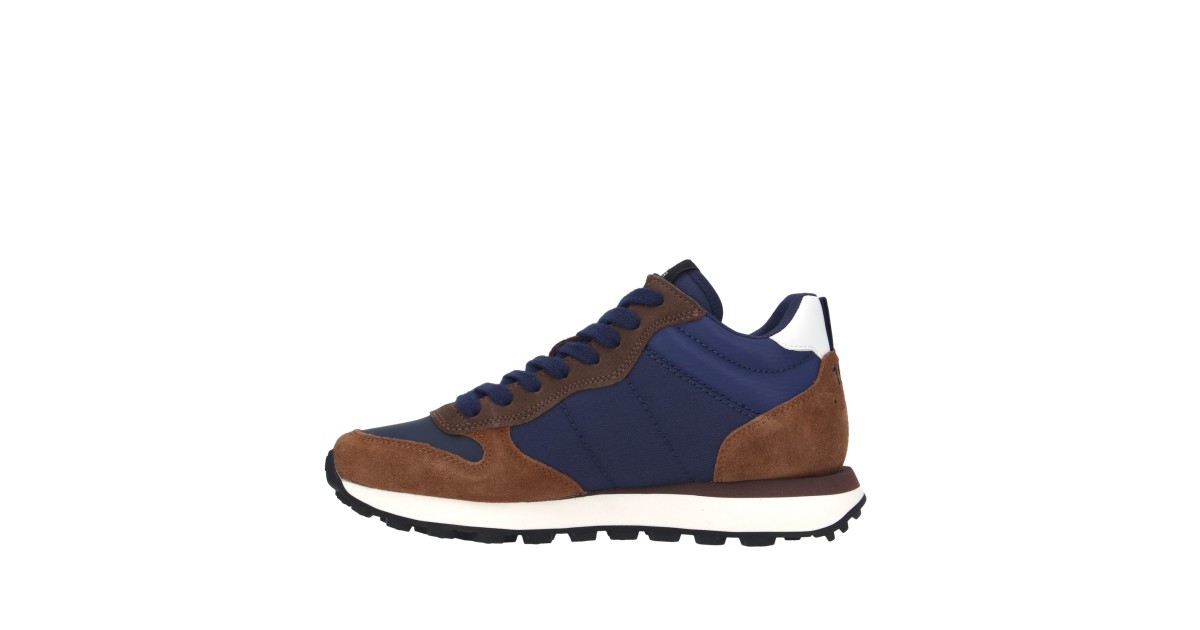 Sun68 Sneaker alta Blu/marrone Gomma Z44108