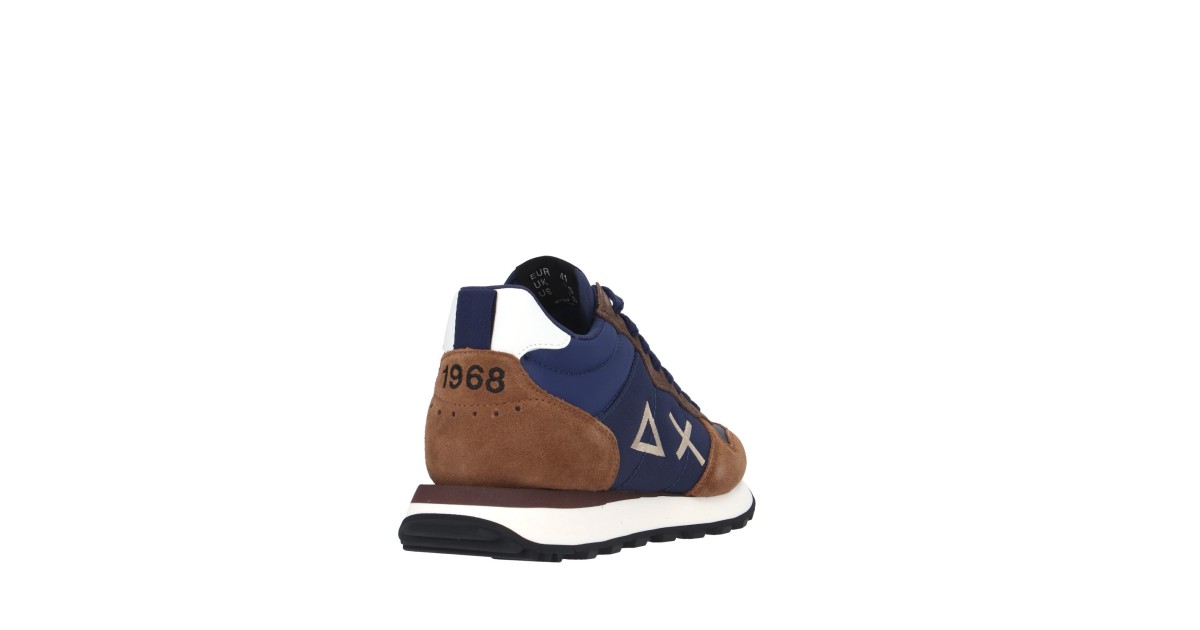 Sun68 Sneaker alta Blu/marrone Gomma Z44108