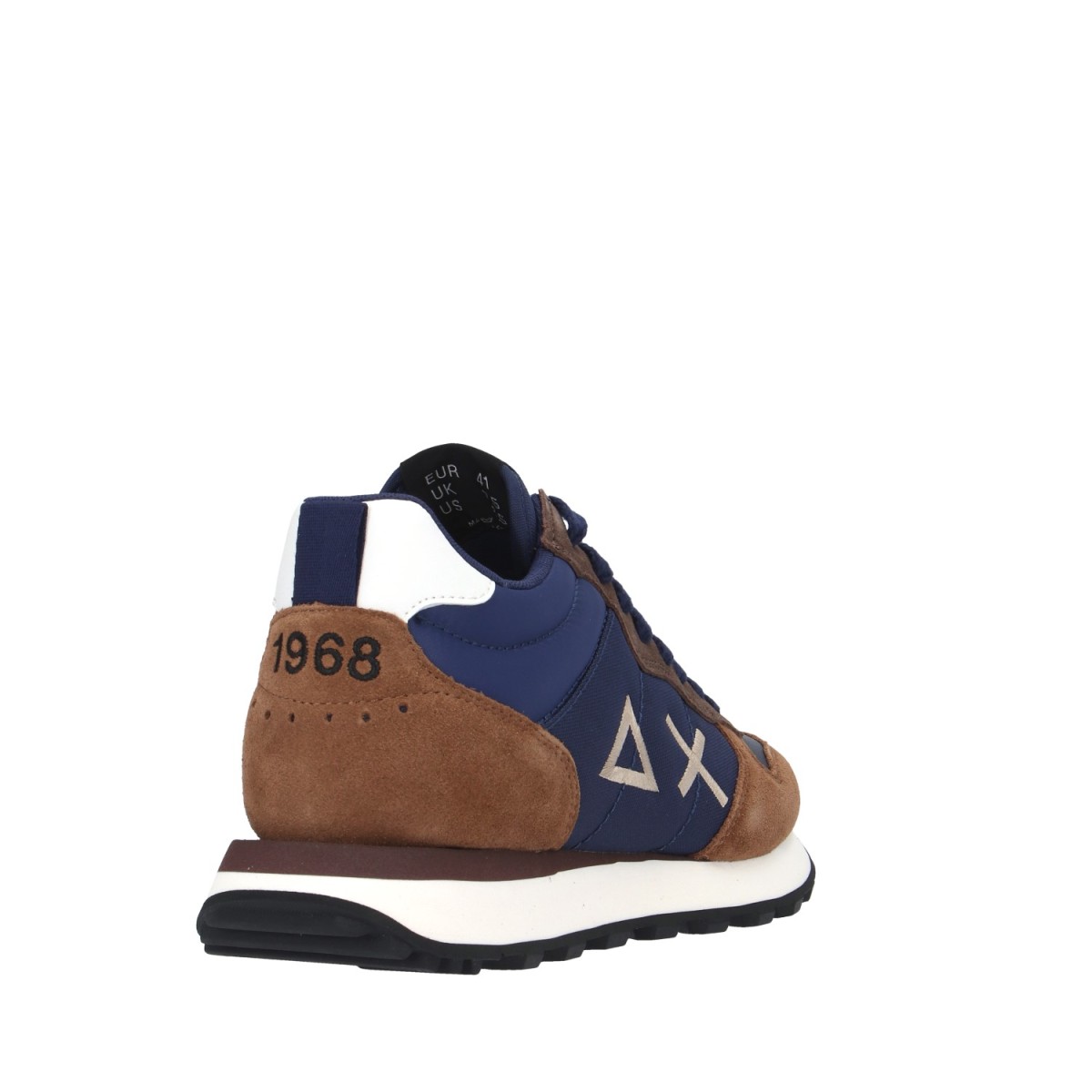 Sun68 Sneaker alta Blu/marrone Gomma Z44108