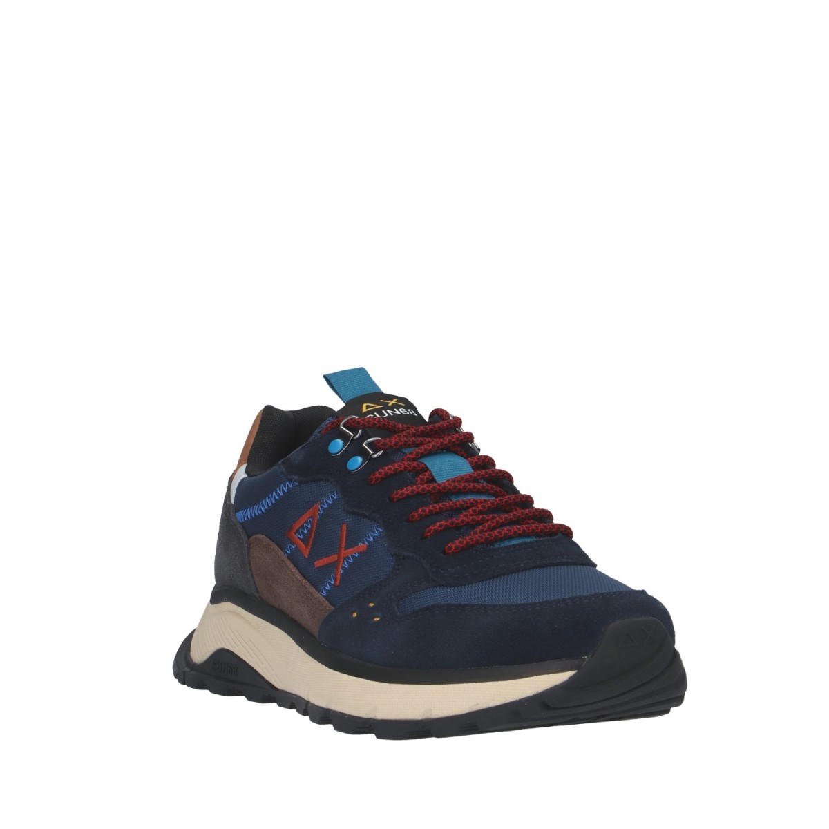 Sun68 Sneaker Blu Gomma Z44128