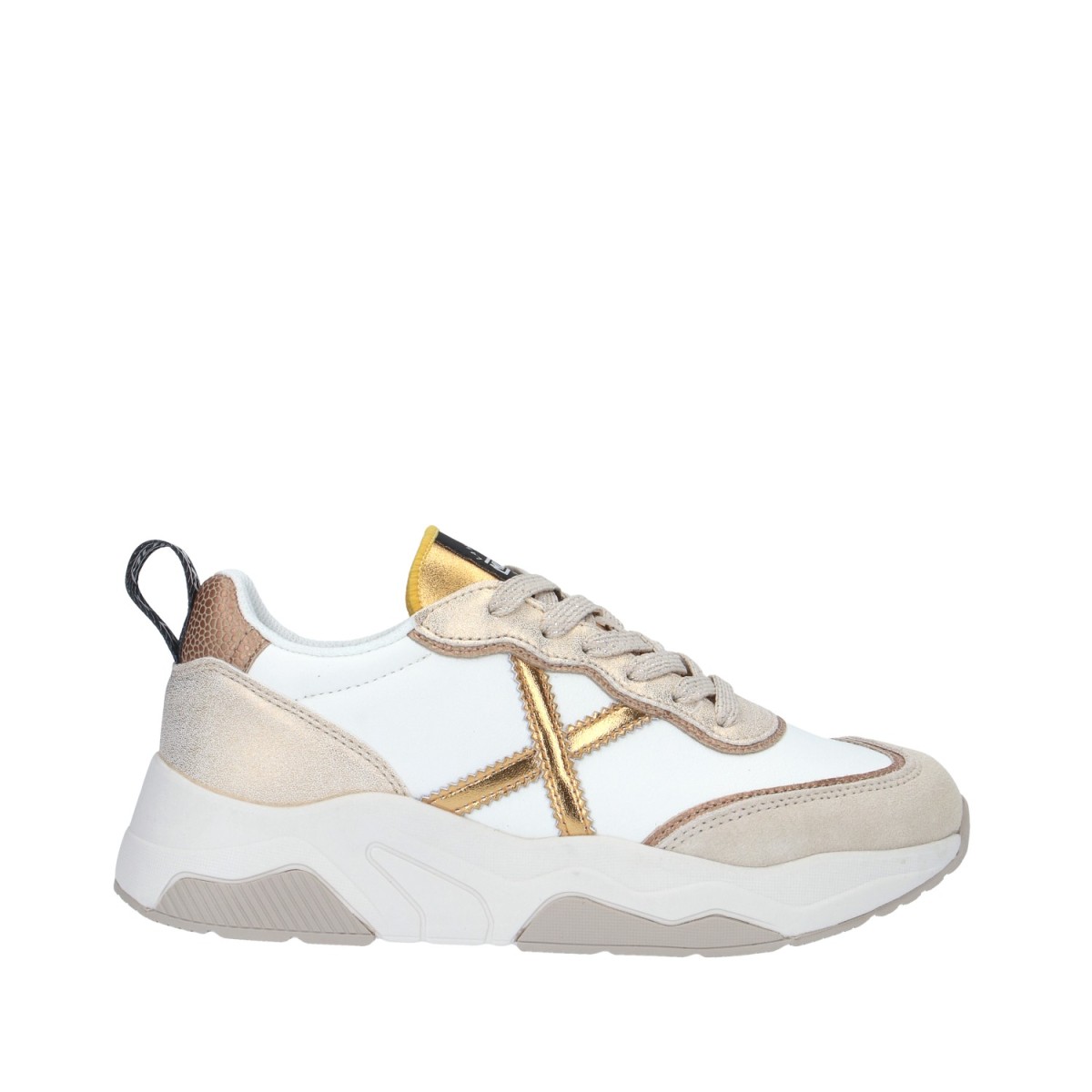 Munich Sneaker Bianco/oro Gomma 8770169