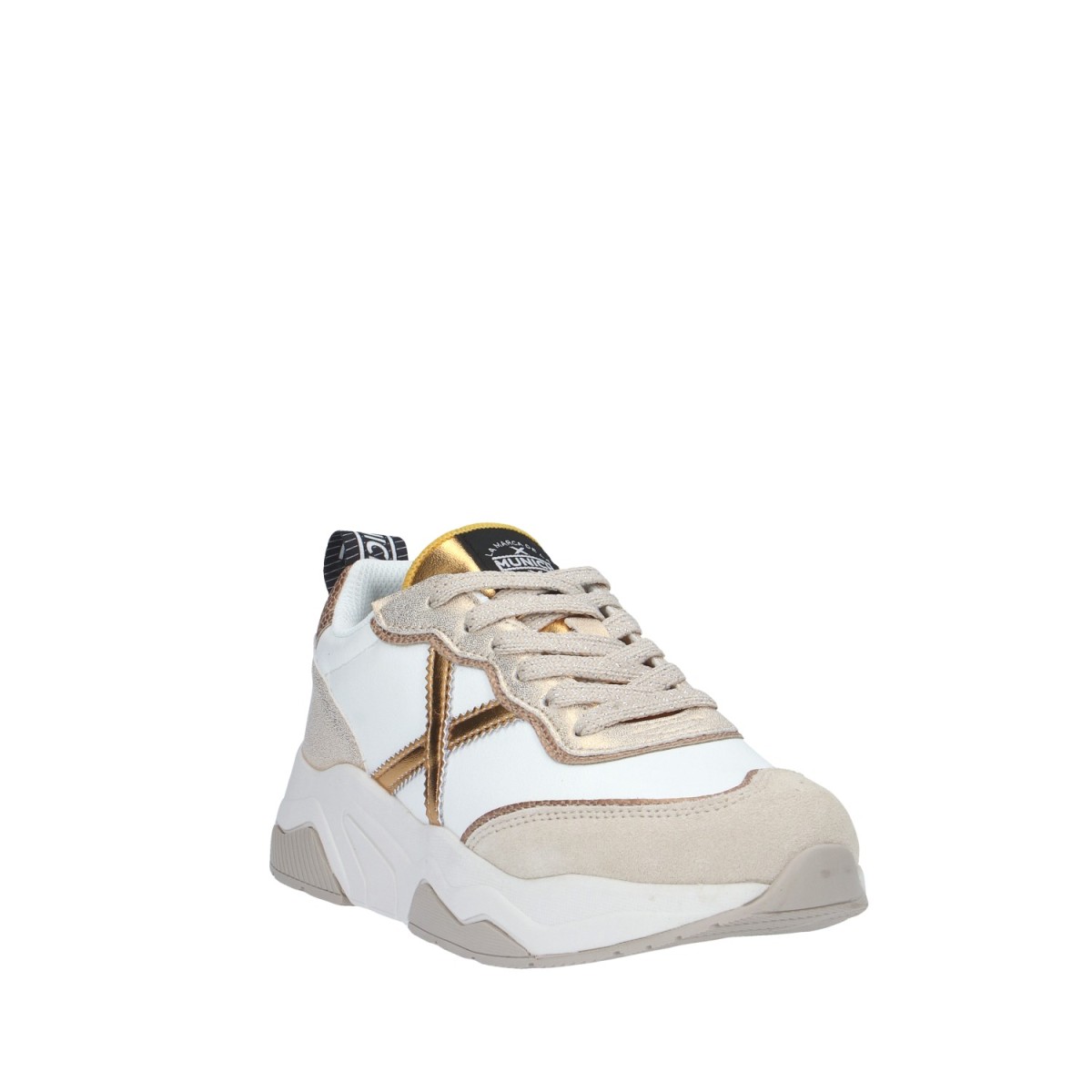 Munich Sneaker Bianco/oro Gomma 8770169