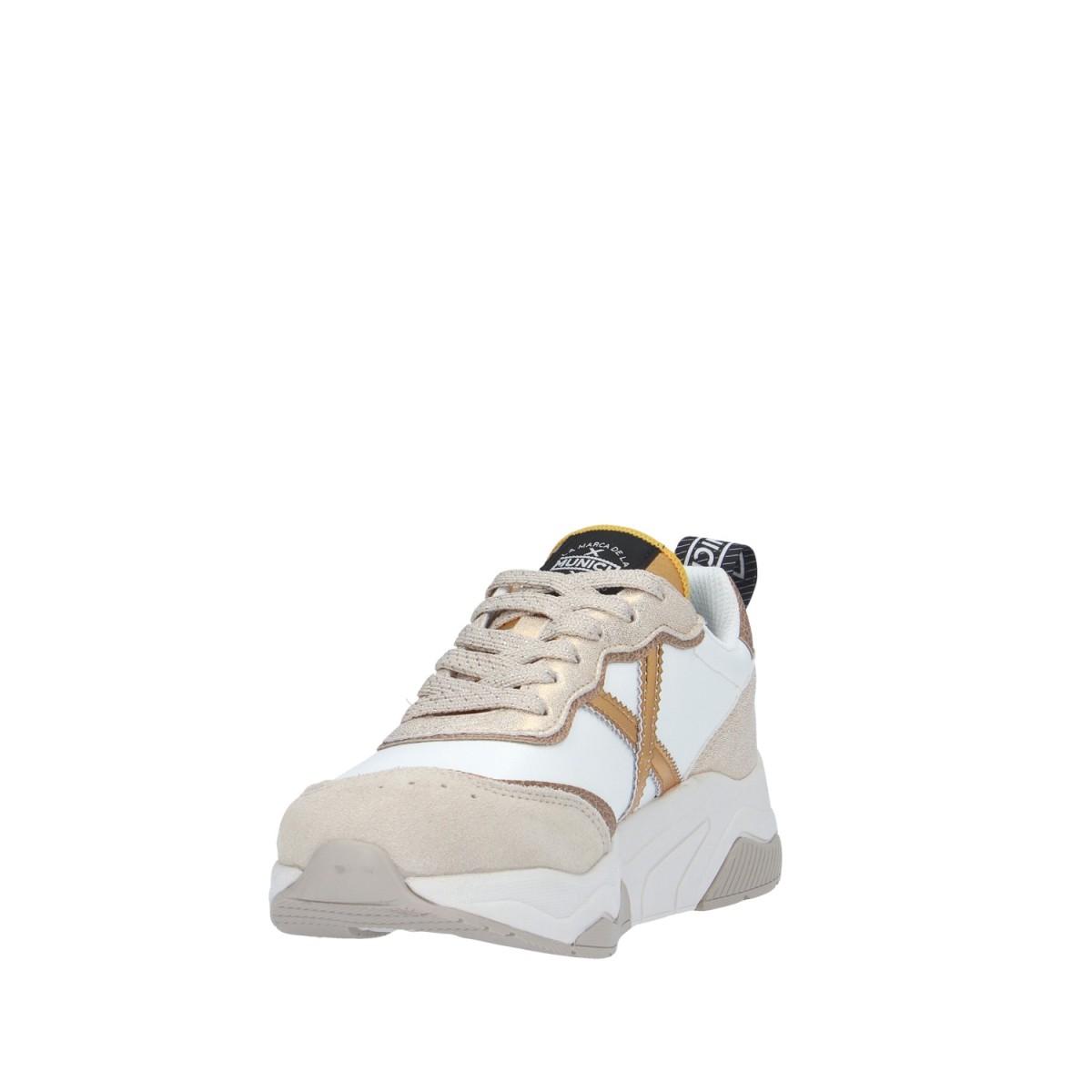 Munich Sneaker Bianco/oro Gomma 8770169